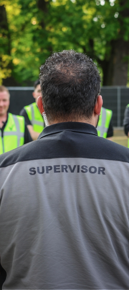 Supervisor tijdens een overleg